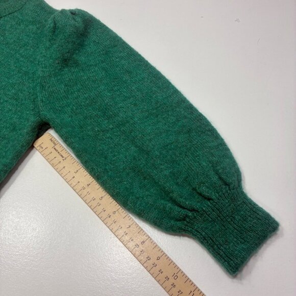 Zara Cardigan Women Size L Green Button Down Embellished Button Long Sleeves - Picture 9 of 13